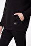 Hooded Black Regular Fit Sweatshirt - 4