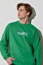 Men's Loose Fit 100% Cotton Crew Neck Mint Green T-Shirt