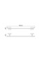 Dove Long Towel Holder 50 cm Brass Material (10 Years Warranty) - 2