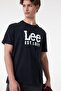 Regular Fit Regular Cut Crew Neck 100% Cotton Men's Black T-shirt