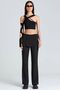 S2013 Single Sleeve Low-cut String Blouse - 4