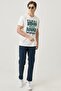 Texas Slim Fit Slim Fit Regular Waist Narrow Leg Stretchy Blue Men's Trousers - 2