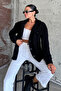 Women's Lamb Teddy Buttoned Jacket - 4
