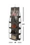 Bag Organizer with Hanger In-Cabinet Organizer with 10 Pockets (GREY)
