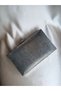 Smoke Colored Women's Evening Dress Invitation Portfolio Bag - Patterned Box - 3