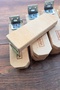 Sandy Wooden Pigeon Perch 14 cm |   20 Pieces of Tünek |   Bekar Tüneği |   Wooden Stool |   Resting Place - 5