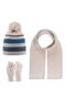 9-15 Years Boy Youth Scarf Beanie Gloves Set of 3 - 5