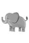 Cute Elephant Balloon 1 Year Old Birthday Balloon Set Safari Concept Elephant Balloon and Cream Color Number Balloon - 4
