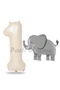 Cute Elephant Balloon 1 Year Old Birthday Balloon Set Safari Concept Elephant Balloon and Cream Color Number Balloon