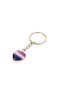 Natural Stone Purple Agate Stone Heart Cut Keychain |   Gift Natural Stone - 4