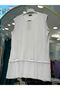 Pleated Viscose Underwear Tunic - White - 5