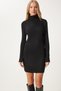 Women's Black Turtleneck Knitwear Dress DD01119 - 4