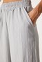 Women's Gray Belted Vest Palazzo Knit Set BY00055 - 6