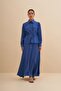 Skirted Suit - Pocket Detailed and Gathered