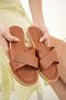 Tan Women's Slippers Stylish Comfortable Sea Beach Guest Dowry Slippers - 4