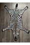 Mira 924 Zebra Figured Black and White Woven Base Carpet - 3
