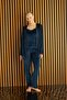 PYJAMONY VELVET 3-PIECE SLINGED WOMEN'S PYJAMATAKIM 5545 - NAVY BLUE - 3