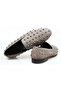 Gray Color Suede Laceless Genuine Leather Men's Shoes - 2