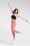 Women's High Waist Side Pocket Elastic Waist and Leg Sweatpants - salmon - 3