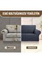 Lycra Flexible 3-Seater Anthracite Elastic Sofa Cover |   Elastic Sofa Cover |   Seat Cover - 5