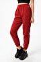 بنطلون رياضي مريح للمشي مع جيوب وأرجل مطاطية - لون بورجوندي - 6
