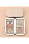 Portable Personal Care Set with Rose Gold Bag Stainless Steel Tweezers - Manicure & Pedicure Set - 7