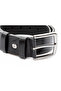 100% Genuine Leather Blue Fabric Trouser Belt 3.5cm - 4