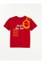 LCW Kids Crew Neck Galatasaray Printed Short Sleeved T-Shirt for Boys - 2