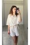 Shirt Shorts Double Linen Set Beige - 2