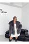 Women's Crochet Collar Pocketed Snap Fastening Short Length Lined Coat Sgt1007 - 6