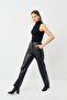Woman's Black 4-Piece Sleeveless Blouse - 6