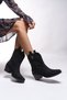 Nioverra Women's Western Boots 0012722 Black Suede - 2