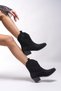 Nioverra Women's Western Boots 0012722 Black Suede - 5