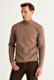 Men's Mink Standard Fit Normal Cut Half Turtleneck Knitwear Sweater - 3