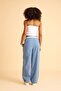 Palazzo Women's Parachute Pants with Pockets and Adjustable Legs - 3
