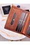 Genuine Leather Men's Wallet Card Holder Cash Compartment Hazelnut Color 2004 - 4