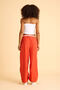 Palazzo Women's Parachute Pants with Pockets and Adjustable Legs - 3