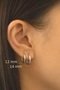 316 L Steel Hoop Earrings 14 mm - 3