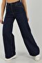 Olivia Casual Wide Leg Denim Jeans Palazzo Trousers - 3