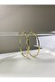 Thin Large Hoop Earrings - 2