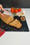 Glass Cutting Board - Glass Cutting Board |   Black Marble Look |   30cm X 40cm - 2