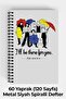 Friends Designed A5 Spiral Hard Cover Notebook 120 Sheets