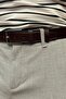 Men'S, 3.5 Cm, 100% Leather, Silver Plated Buckle, Old Money Culture Brown Color Belt 24Kmr01 - 4