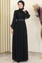Sükse Evening Dress Black Design Fsc2079 - 3