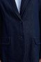 Dark Blue Denim Blazer Jacket Twoaw25Ce00002 - 4