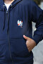 One Printed Zippered Children's Hooded Sports Tracksuit Set - 5