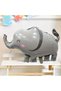 Cute Elephant Balloon 6Th Birthday Balloon Set Safari Concept Elephant Balloon and Pink Color Number Balloon - 3