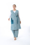 Xlmodam Women's Plus Size Vest and Pants Set in Selani̇k Fabric - 2