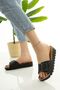 Women's Black Wedge Heel Slipper Daily Slipper Comfortable Lightweight Stylish Young Mother Slipper