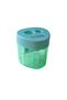 1-Piece Pencil Sharpener - Double Hole and Triangle Cover